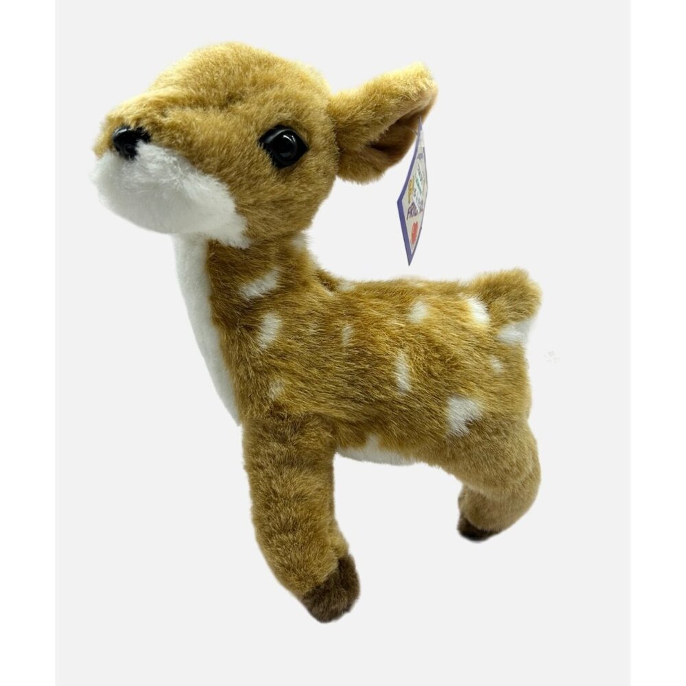 Legends Fuzzy Friends Tan Fawn Deer Plush 9" Spotted‎ Stuffed Animal Cute Toy
